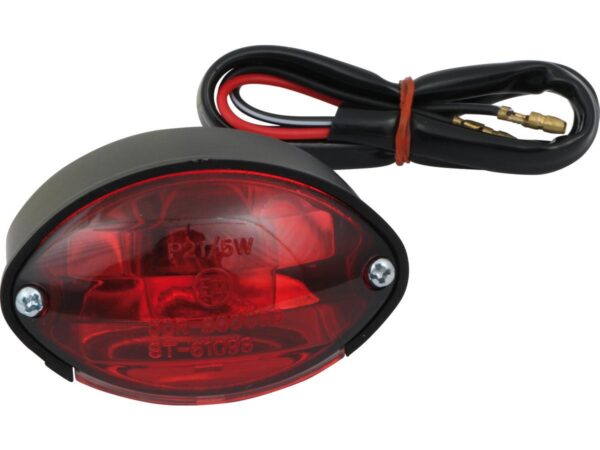 Micro Cateye Taillight Without license plate bracket Black Dual Filament