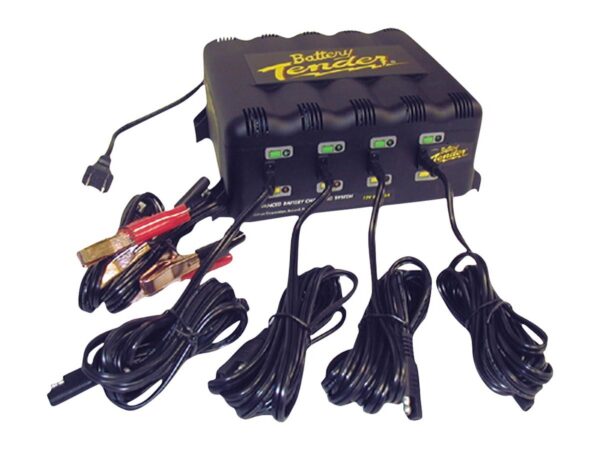 4-Bank International Charger- 12V@1.25A, EU Plug