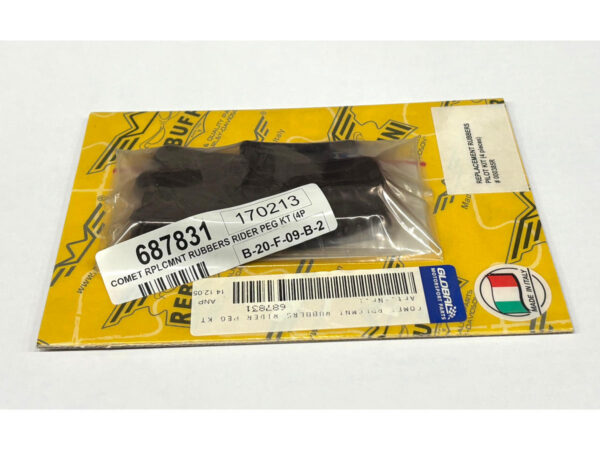 COMET RPLCMNT RUBBERS RIDER PEG KT (4PC)