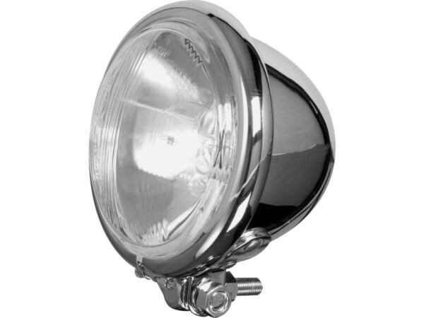 Bates Style 5 3/4" Headlight Chrome Halogen