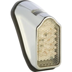 Mini Tombstone LED Taillight Chrome Clear LED