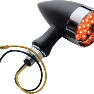 Star LED Turn Signal Chrome Black Satin Clear LED