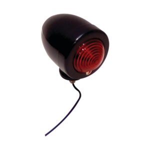 Custom Bullet Marker Light Single filament bulb Black Red