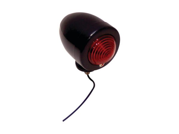 Custom Bullet Marker Light Single filament bulb Black Red