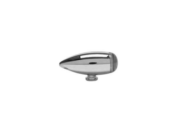 Smooth Bullet LED Turn Signal Black Clear