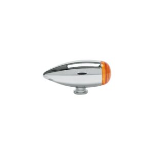 Smooth Bullet LED Turn Signal Black Amber