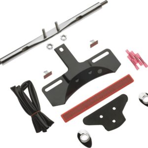 Rear Turn Signal Relocation Kit with License Plate Mount With license plate mount Chrome
