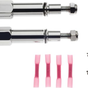 Round Support Stud Turn Signal Relocation Kit Chrome