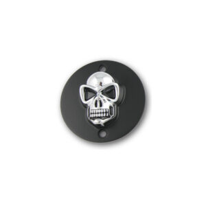 Skull Point Cover 5-hole Black Chrome