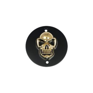 Skull Point Cover 5-hole Black Gold