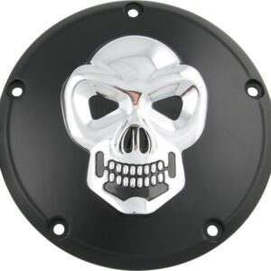 Skull Derby Cover 5-hole Black Chrome