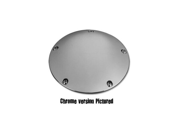 Domed 5-Hole Derby Cover for Big Twins 5-hole Black Wrinkled