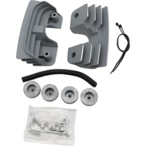 Natural Hi-Lighted Finned Headbolt Covers