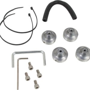 Black Hi-Lighted Finned Headbolt Covers