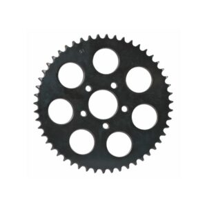 Sealed Bearing Wheel Rear Sprocket 51 Teeth, 6mm Offset Black