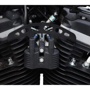 Coil and Key Switch Relocation Kit, XL 07-13, Powder Coated, Black Coil And Key Switch Relocation Kit Black Powder Coated