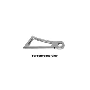 Axle Mount Side Mount License Plate Bracket For 1" Axles Aluminium Polished
