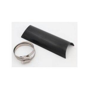 FRONT STRAIGHT E3 HEATSHIELD S/S BLK Heat Shield Front