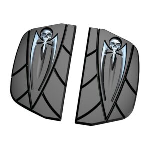 Zombie Passenger Floorboard Insert for HD D-Shaped Boards Chrome