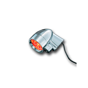 Silver Bullet LED Turn Signal Fender Mount Silver Red LED