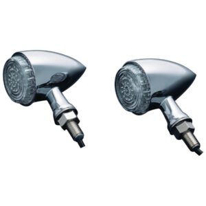 Torpedo LED Turn Signal/Taillight/Brake Light Chrome Clear LED