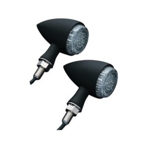 Torpedo LED Turn Signal/Taillight/Brake Light Black Satin Clear LED