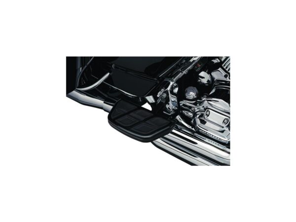 Kinetic Floorboard Inserts For H-D D-Shaped Passenger Boards Gloss Black — изображение 2