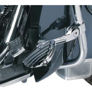 Tour-Tech Cruise Mounts with Heavy Duty Quick Clamps and Offset Arm Long Arm, ISO Wings Chrome