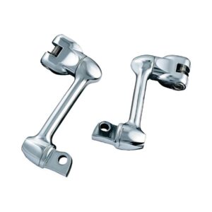 4" Adjustable Lockable Offsets with Male Mount Adapter Chrome