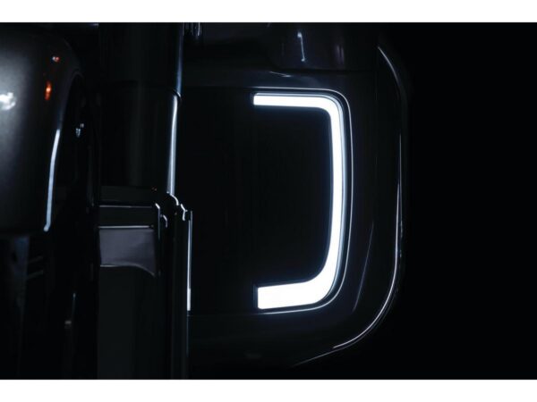 LED Tracer Fairing Lower Grills Black Satin White LED — изображение 3