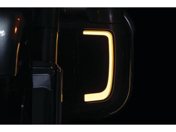 LED Tracer Fairing Lower Grills Black Satin White LED — изображение 4