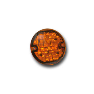 Flat-Style Turn Signal Insert Chrome Amber LED