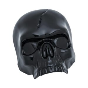 Skull Horn Covers Black Gloss