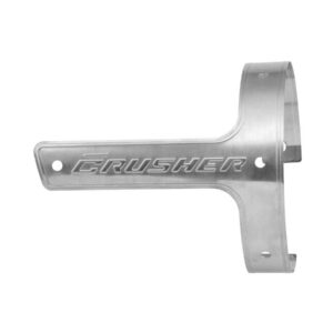 Left Replacement 4" Band with Hardware, Maverick Exhaust Replacement Logo Band Left Silver Satin