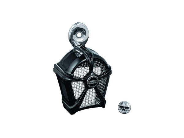 Mach 2 Horn Cover With chrome mesh Black Chrome