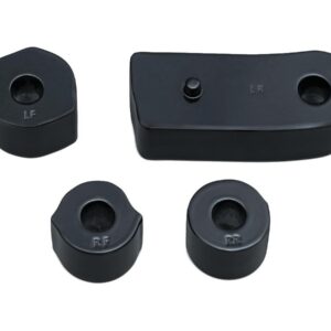 Driver Floor Board Spacers Gloss Black