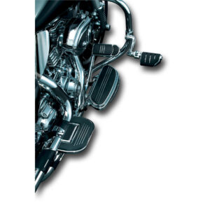 Longhorn Offset Highway Pegs with 1 1/4" Magnum Quick Clamp Trident Dually Pegs Chrome