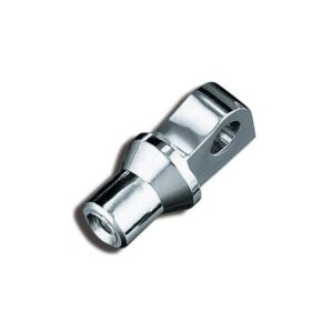 Tapered Male Mount Peg Adapters Smooth Chrome Front Rear