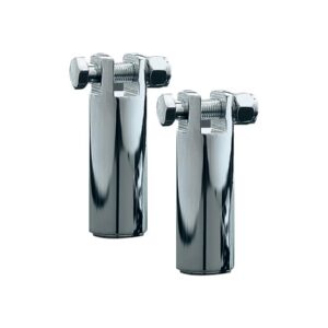 3-1/2" Peg Mounts With 3/8"-16 Mount Bolts Chrome