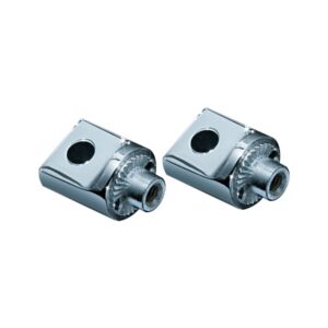 Non-Pivoting Splined Male Mount Adapters Chrome