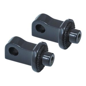 Splined Peg Adapters Gloss Black Gloss
