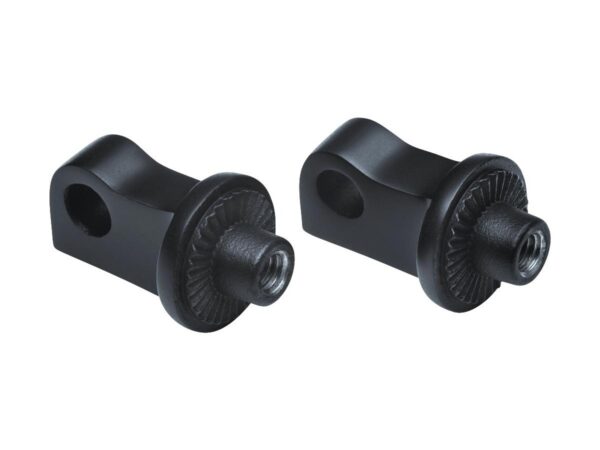Splined Peg Adapters Black Satin