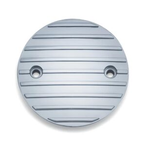 Finned Timing Cover 2-hole Chrome