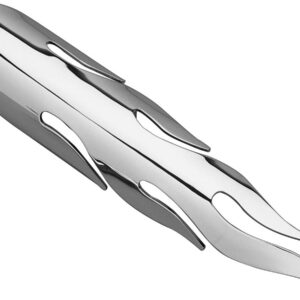 Flame Heat Shield Chrome 2"