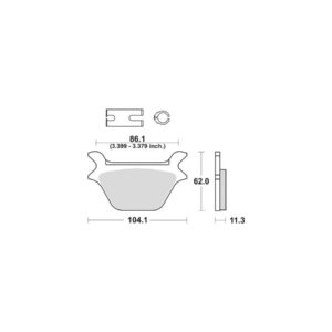 Organic Replacement Brake Pads Organic Rear