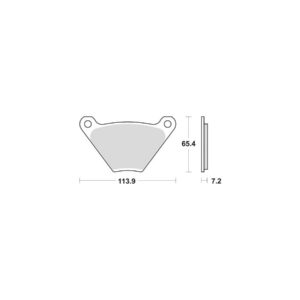Organic Replacement Brake Pads Organic Rear