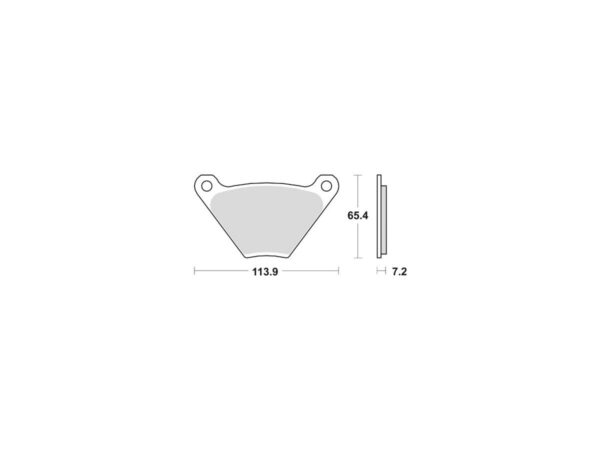 Organic Replacement Brake Pads Organic Rear