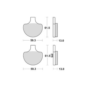 Organic Replacement Brake Pads Organic Front