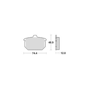 Organic Replacement Brake Pads Organic Rear