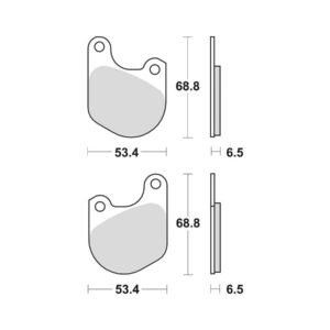 Organic Replacement Brake Pads Organic Front